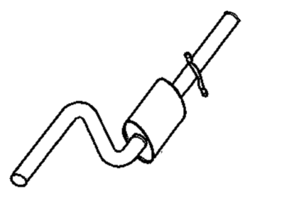 Mopar E0055278AA Pipe And Resonator Exhaust E0055278AA Mopar Pipe And Resonator Exhaust Illustration 1 of 1