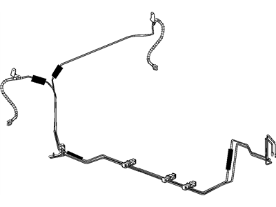 Mopar 4854454AD Hose Brake 4854454AD Mopar Hose Brake Illustration 1 of 1