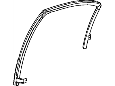 Mopar 4783687AH Weatherstrip Rear Door Glass Running