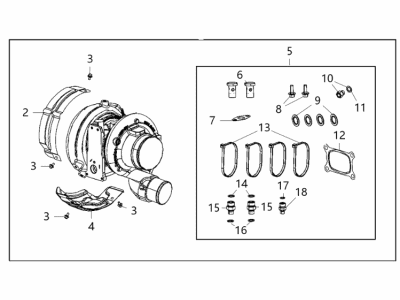 Ram R8444771AA TURBOCHARGER