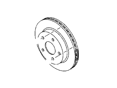 Mopar VND55005AA Rotor Brake Front VND55005AA Mopar Rotor Brake Front Illustration 1 of 1
