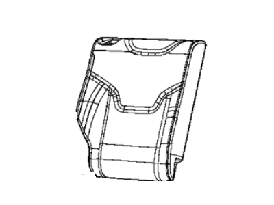 Jeep 6RU28LR5AA COVER Rear Seat Back 2nd Row Right