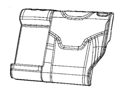Jeep 6RU29LR5AA COVER Rear Seat Back 2nd Row Left