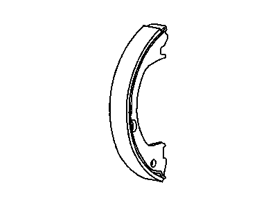 Dodge 5073647AA SHOE AND LINING Parking Brake