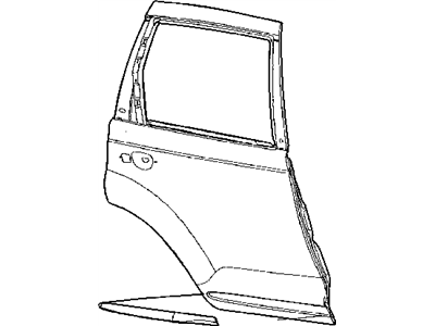 Chrysler RV18YJRAA MOLDING Rear Door