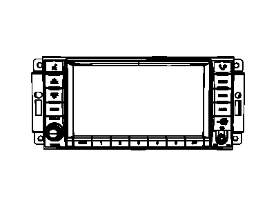 Mopar 5064247AJ Radio Mw / FM / Dvd / Hdd / Mp3 / Rear Camera