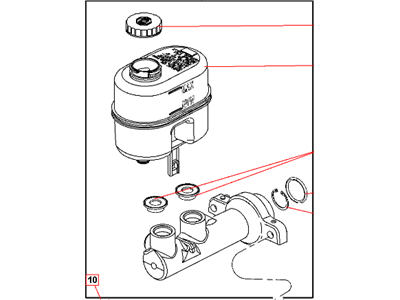 Chrysler 5179926AA MASTER CYLINDER Brake