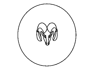 Ram 52106877AB CAP Wheel Center