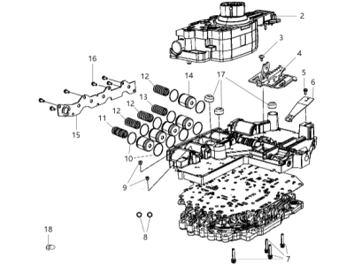 Mopar 68033980AB Valve Body Assembly
