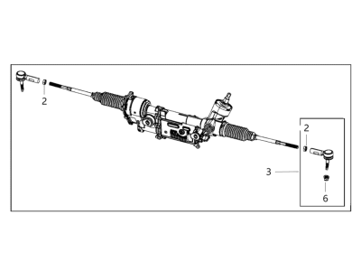 Ram 68469900AA GEAR Rack And Pinion Electric