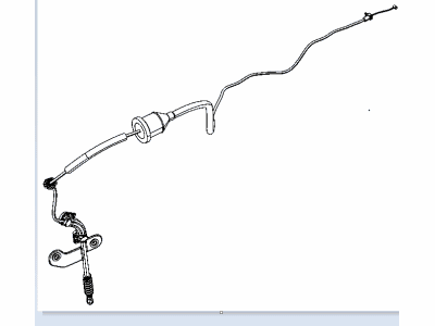 Dodge 68066472AD CABLE Automatic Transmission Manual Park Release