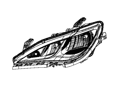Chrysler 68370844AA HEADLAMP