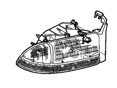 Dodge 2AME55110A LAMP Headlamp Park And Turn
