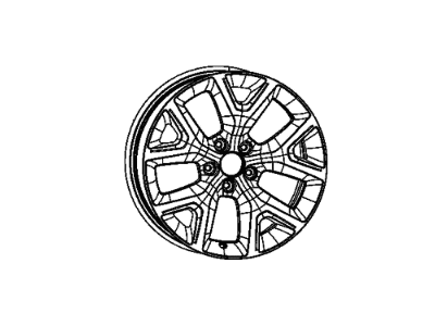 Jeep 1UT91RNWAB WHEEL Aluminum