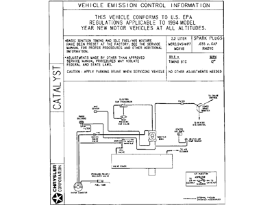 Jeep 53013387AA Emission Label