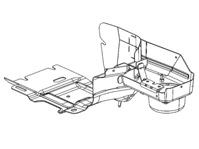 Mopar 68302028AE Skid Plate Fuel Tank