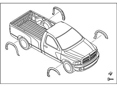 Dodge 82209352 MOLDING KIT Wheel Lip Opening