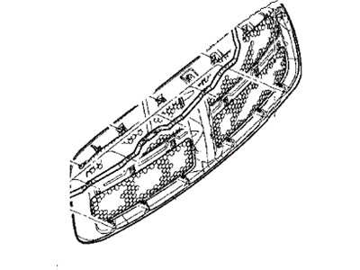 Dodge 55077778AE GRILLE Radiator