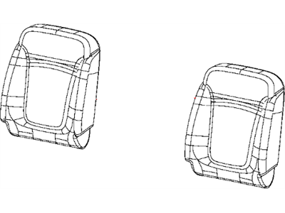 Dodge 5SP86DX9AA COVER Front Seat Back