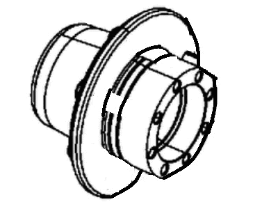 Ram 68450867AA HUB AND BEARING Brake Rear