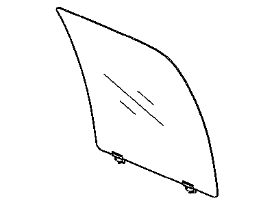 Dodge 55276108AB GLASS Rear Door
