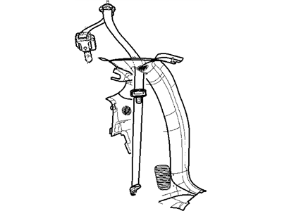 Dodge RK88BD5AB SEAT BELT Rear Outer