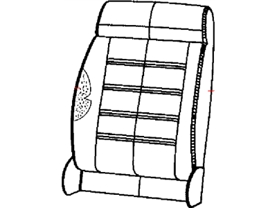 5SH56DW1AA Mopar Cover Front Seat Back Illustration 1 of 1
