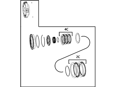 Mopar 4799498AC Retainer Transmission 2ND And 4TH Clutch Piston