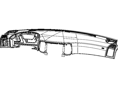 Mopar 1DE841DVAD Panel Instrument Upper Includes: Left Outer Duct
