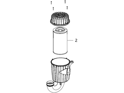 Ram 68095850AA AIR CLEANER