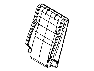 Mopar 6MJ22DX9AA Cover Rear Seat Back 3RD Row Mopar 6MJ22DX9AA Cover Rear Seat Back 3RD Row