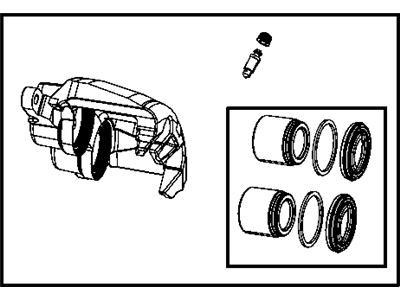 Mopar 68034096AC Caliper Assembly Disc Brake