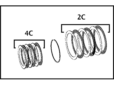 Mopar 68029380AA Clutch Package Automatic Transmission 2/4
