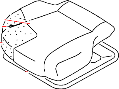 1998 Chrysler Sebring Seat Cushion - MR731019