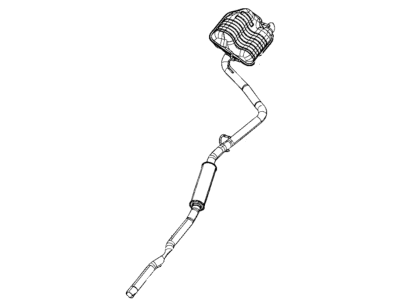 Dodge 68497880AA MUFFLER AND TAILPIPE Exhaust