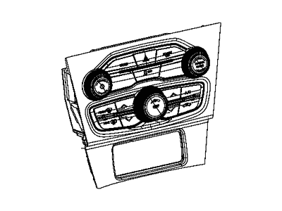 Dodge 6CZ78DX9AD CENTER STACK Vehicle Feature Controls