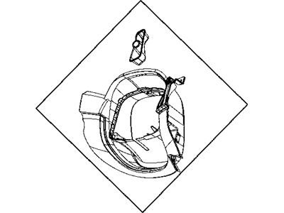 Mopar 1VN19DX9AA Gap Hider Steering Column Shroud