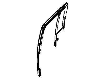 Jeep 5067773AC WEATHERSTRIP Door Glass Run with Glass Rear Door