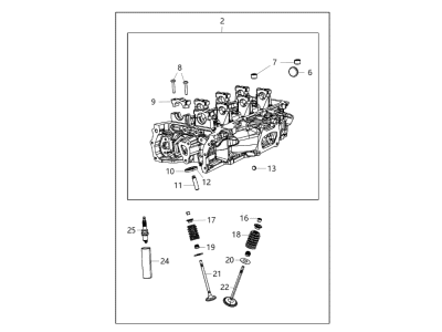 Dodge R3620112AA HEAD Cylinder With Valves
