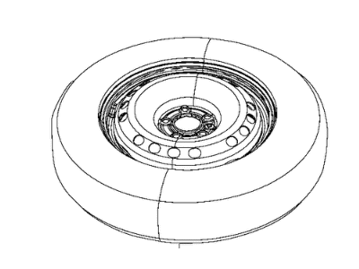 Jeep 68440151AA TIRE AND WHEEL ASSY Compact Spare