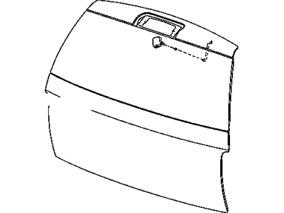 Dodge 5135584AC BLADE Rear window wiper