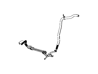 Jeep 5154409AC HOSE Power Steering Reservoir to Pump