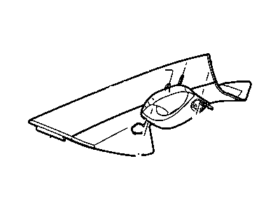 Dodge 5JY55BDXAL MOLDING A PILLAR