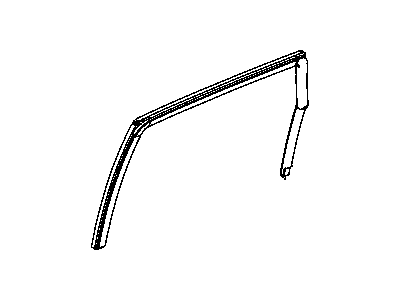 Chrysler 4724778AC WEATHERSTRIP Rear Door Glass Run