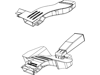 Jeep 4891646AD DUCT Fresh Air