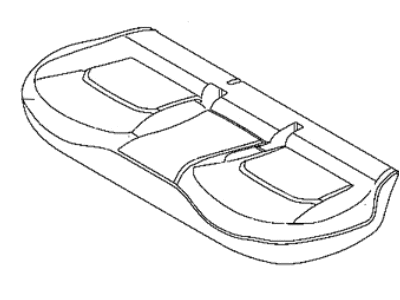 Mopar 6SJ84U00AA Cover Rear Seat Cushion Mopar 6SJ84U00AA Cover Rear Seat Cushion