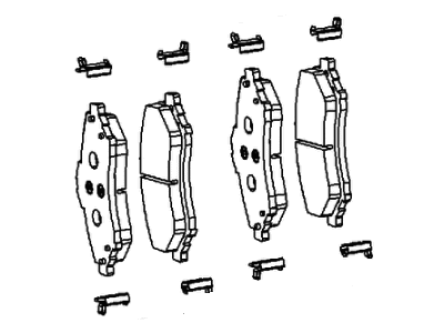 Dodge 2AMV3762AB PAD KIT Front Disc Brake