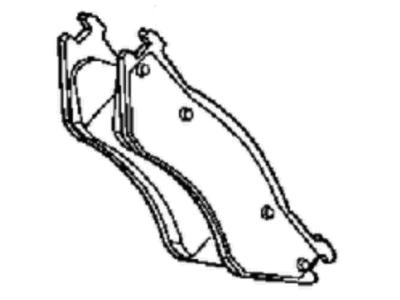 Mopar BHKH5690 Pad Kit Front Disc Brake, Rear BHKH5690 Mopar Pad Kit Front Disc Brake, Rear Illustration 1 of 1