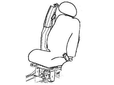 Mopar WF541L8AD Seat Belt Front Outer WF541L8AD Mopar Seat Belt Front Outer Illustration 1 of 1