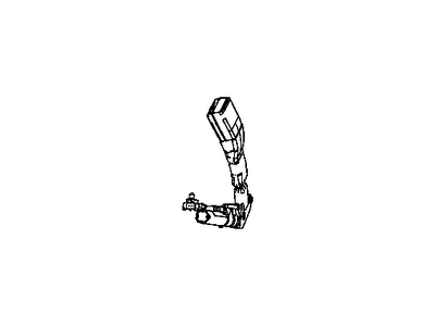 Dodge 1DF301D5AI SEAT BELT BUCKLE POWER HEIGHT ADJUSTER INNER Right